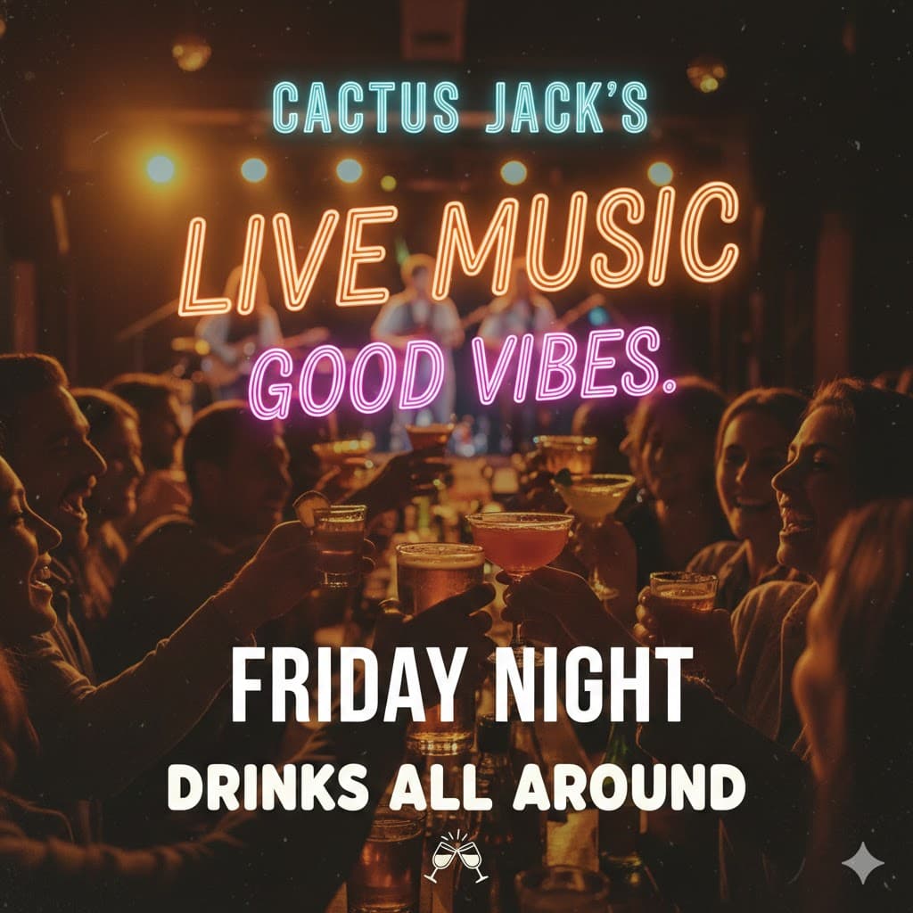 Cactus Jack's live music creative